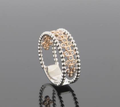 Ringe Ref.-Nr.: 746338054 925/rh/- Silber, Rhodiniert 31 Zirkonia  Wei&szlig;  Ringgr&ouml;&szlig;e 54 Individual-Nr. Z810