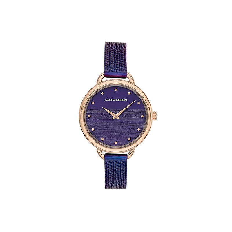 Adora Design Damenuhren Ziffernblatt: Lila Index  Milanaiseband 2025 Miyota 30 Meter Ref.-Nr.: 1-203979-001 Ind.-Nr: K033