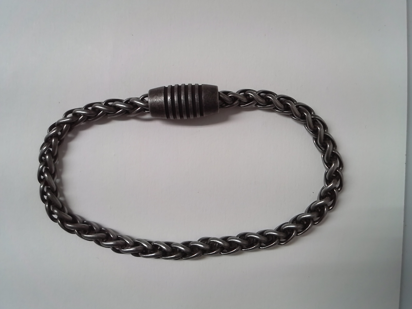Across Armband Ref.-Nr.: AB09MAG Edelstahl, schwarz L&auml;nge 22cm