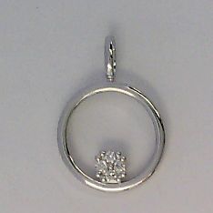 Engelkemper Halsschmuck Ref.-Nr.: 6-208412-001 585/- Gold, wei&szlig; 4 Diamant Wei&szlig; gr&ouml;&szlig;ere Einschl&uuml;sse Brillantschliff 0,04ct. 