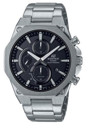 Casio Edifice Herrenuhren Ziffernblatt: Grau/ Anthrazit Index  Metall Solar 100 Meter Ref.-Nr.: EFS-S570D-1AUEF