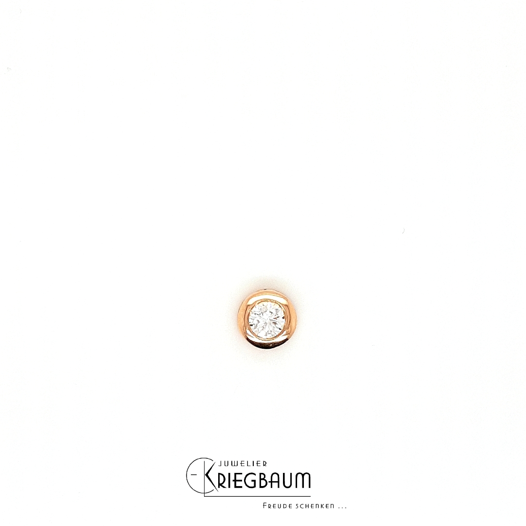 Halsschmuck Ref.-Nr.: 708/156596 585/- Gold, rot 7 Diamant Wesselton kleine Einschl&uuml;sse Brillantschliff 0,13ct. 