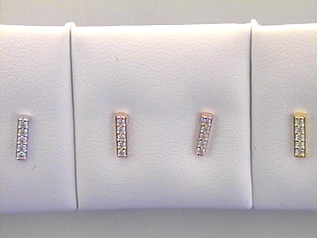 Ohrschmuck Ref.-Nr.: 497/177145 925/- Silber Zirkonia  Wei&szlig; 