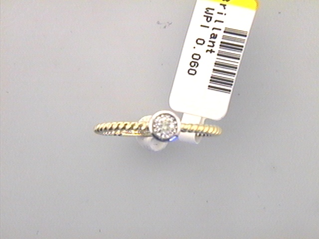 Ringe Ref.-Nr.: ARI1039/54 585/- Gold, gelb 1 Diamant Wesselton grobe Einschl&uuml;sse Brillantschliff 0,06ct.  Ringgr&ouml;&szlig;e 54