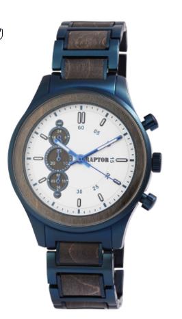 Raptor Herrenuhren Ziffernblatt: Hell Index  HOLZ Holzarmband Quartz Nicht Wasserdicht Ref.-Nr.: RA20332-003