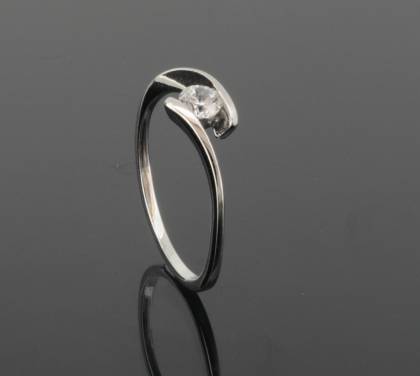 Ringe Ref.-Nr.: 675630055 333/- Gold, wei&szlig; 1 Zirkonia  Wei&szlig;  Ringgr&ouml;&szlig;e 55