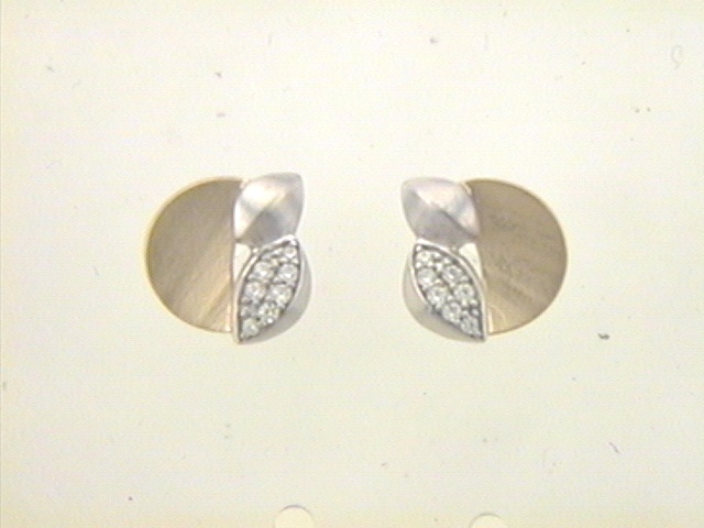 Ohrschmuck Ref.-Nr.: 21-220 925/rh/- Silber, Rhodiniert Zirkonia  Wei&szlig; 