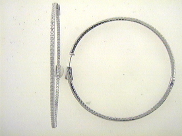 Ohrschmuck Ref.-Nr.: 21-210 925/rh/- Silber, Rhodiniert Zirkonia  Wei&szlig;  Individual-Nr. 18534301