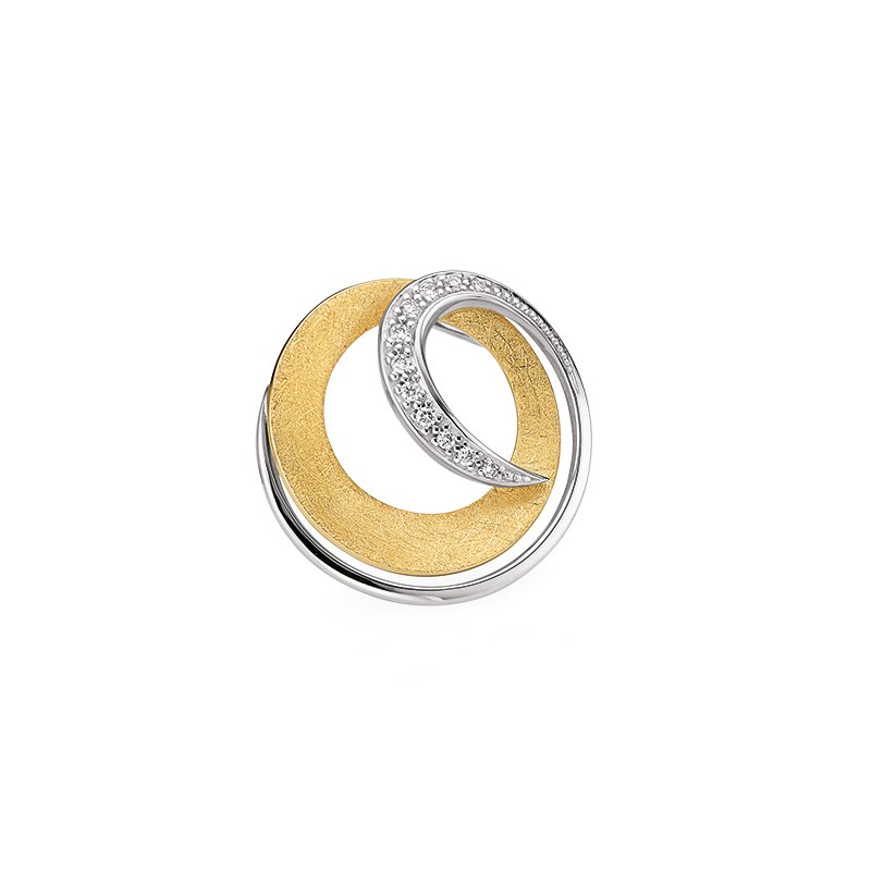 Halsschmuck Ref.-Nr.: 6-209303-001 585/- Gold, gelb Diamant Wesselton kleine Einschl&uuml;sse Brillantschliff 0,06ct. 