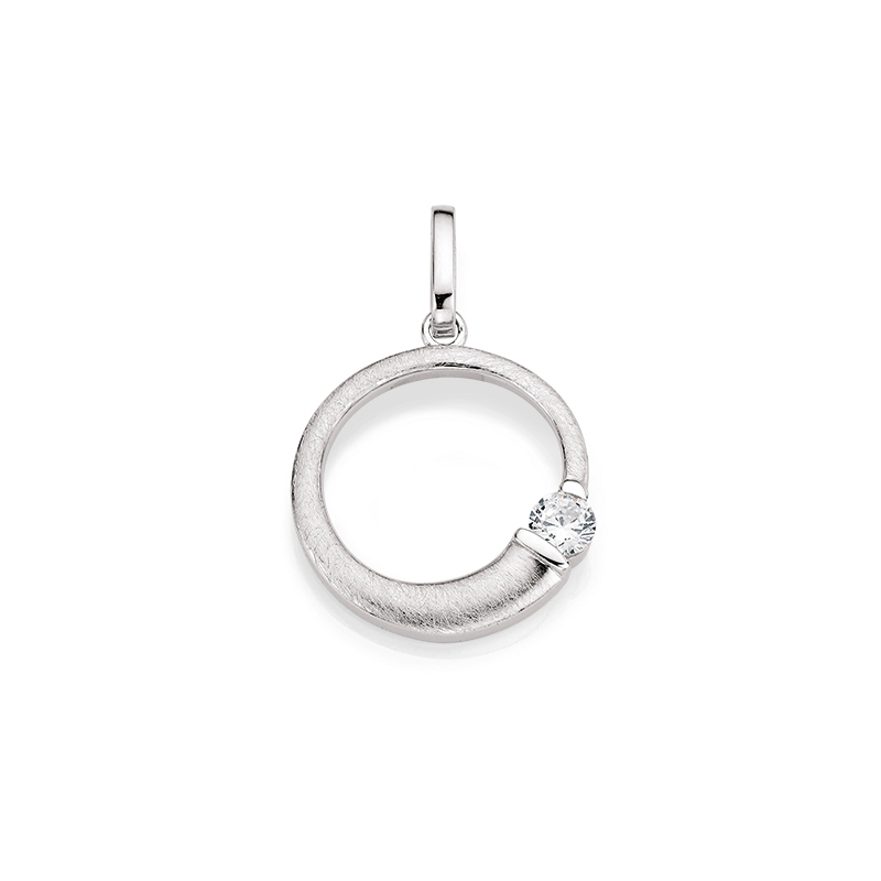 Halsschmuck Ref.-Nr.: 6-209203-001 333/- Gold, wei&szlig; 1 Zirkonia  Wei&szlig;  Individual-Nr. G3-00625A