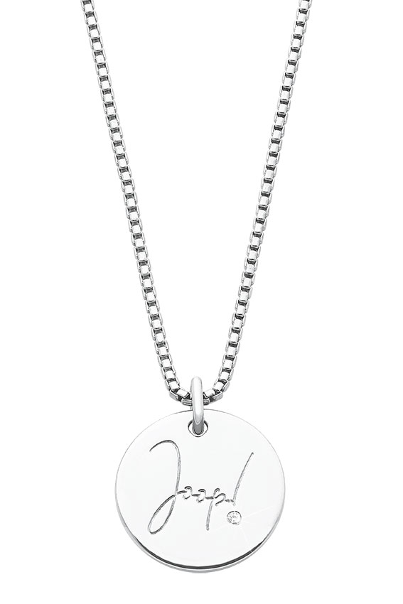 Joop Schmuck Halsschmuck Ref.-Nr.: 2027668 925/rh/- Silber, Rhodiniert 1 Zirkonia  Wei&szlig;  L&auml;nge 45+5cm
