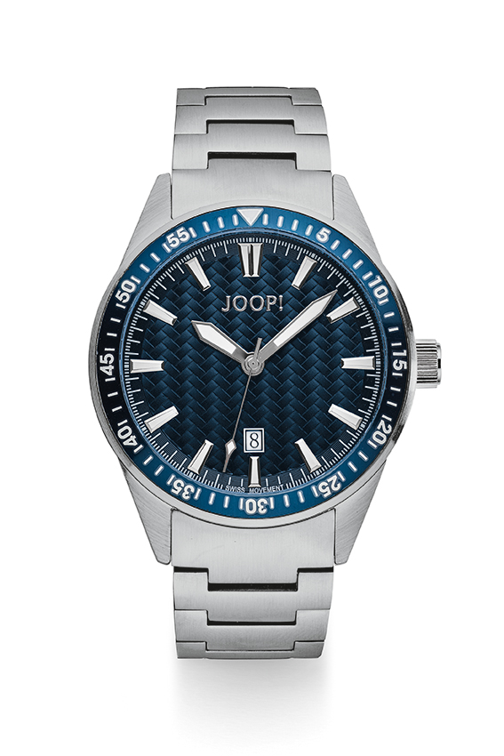 Joop Uhren Herrenuhren Ziffernblatt: Blau Index  Gliederband Quarzwerk 100 Meter Ref.-Nr.: 2028339