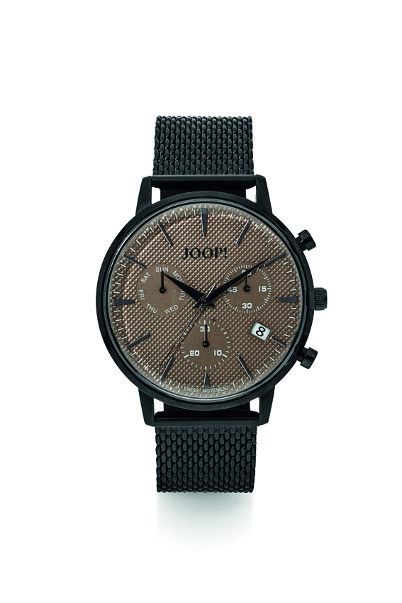 Joop Uhren Herrenuhren Ziffernblatt: Braun Index  Milanaiseband Quarzwerk 100 Meter Ref.-Nr.: 2022863