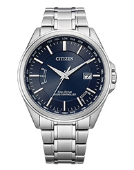Citizen Herrenuhren Ziffernblatt: Blau Index  Gliederband Funksolar 100 Meter Ref.-Nr.: CB0250-84L   Ind.-Nr: H145-S125987