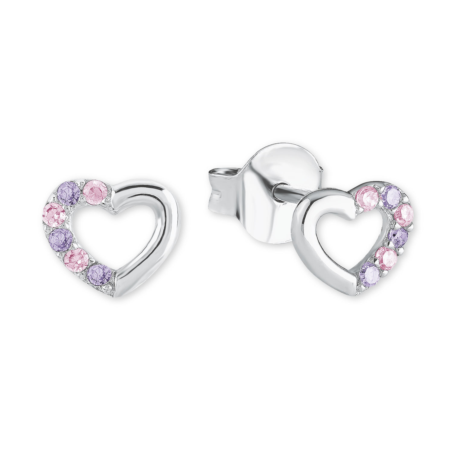Lilliefee Ohrschmuck Ref.-Nr.: 2021106 925/rh/- Silber, Rhodiniert Zirkonia  Bunt 