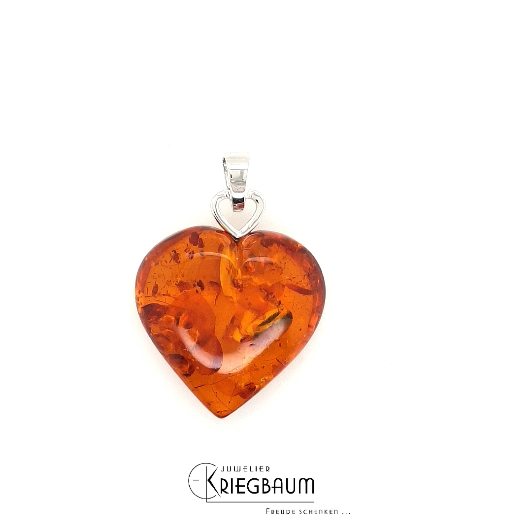 Halsschmuck Ref.-Nr.: B-12702 925/GP/- Silber, gelb 1 Bernstein braun 