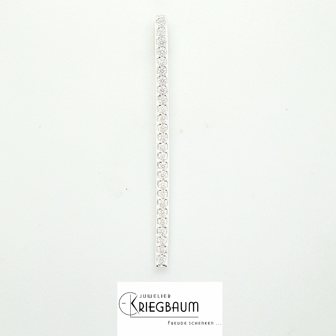 Halsschmuck Ref.-Nr.: 9314-4901 925/- Silber, Silber Zirkonia  Wei&szlig; 