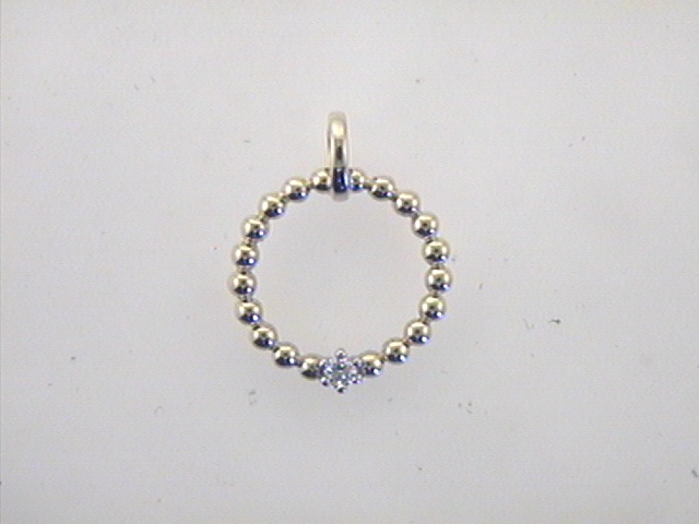 Halsschmuck Ref.-Nr.: 25/184969 585/- Gold, gelb 1 Diamant Wesselton kleine Einschl&uuml;sse Brillantschliff 0,07ct. 