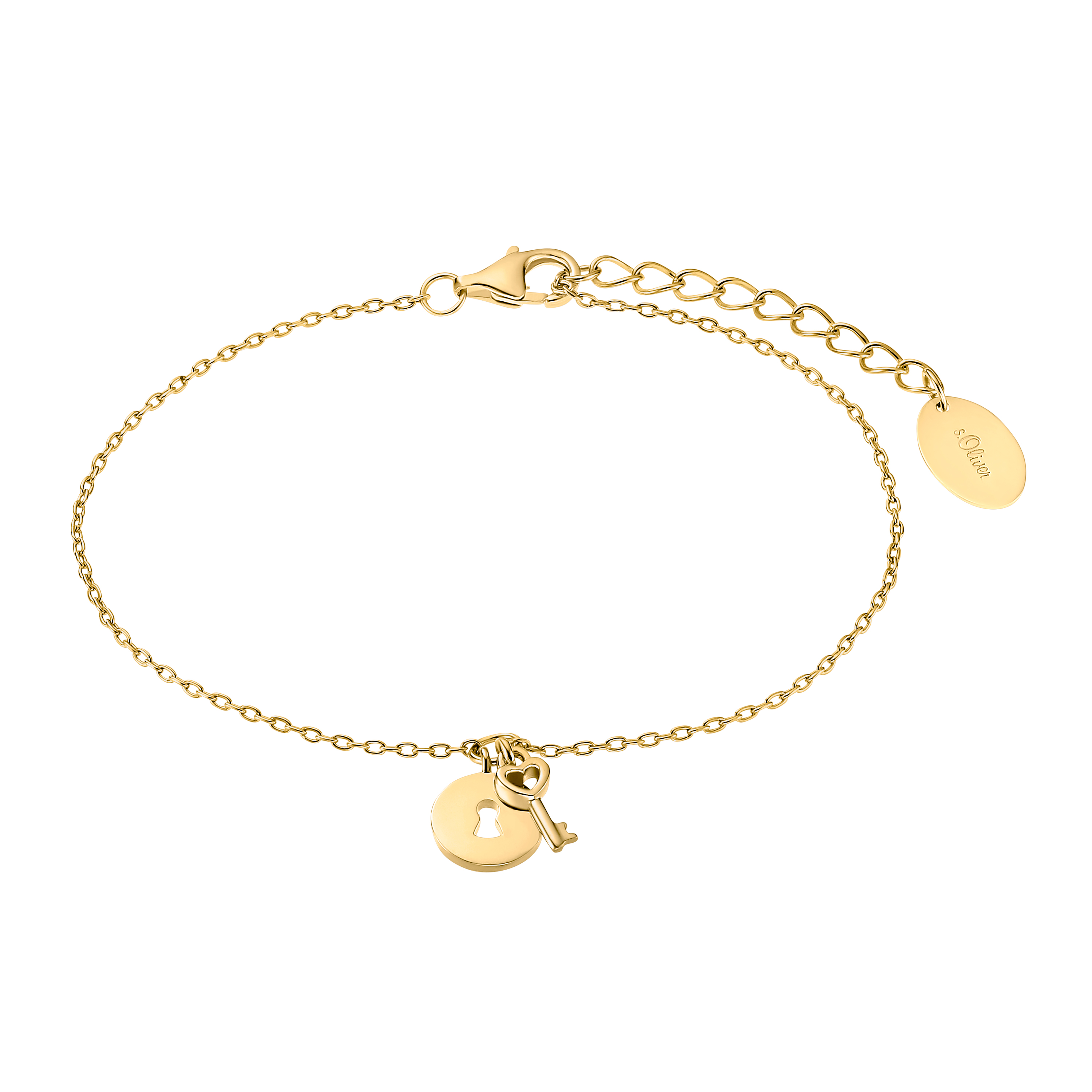 S. Oliver Armband Ref.-Nr.: 2032566 925/GP/- Silber, gelb L&auml;nge 17+3cm