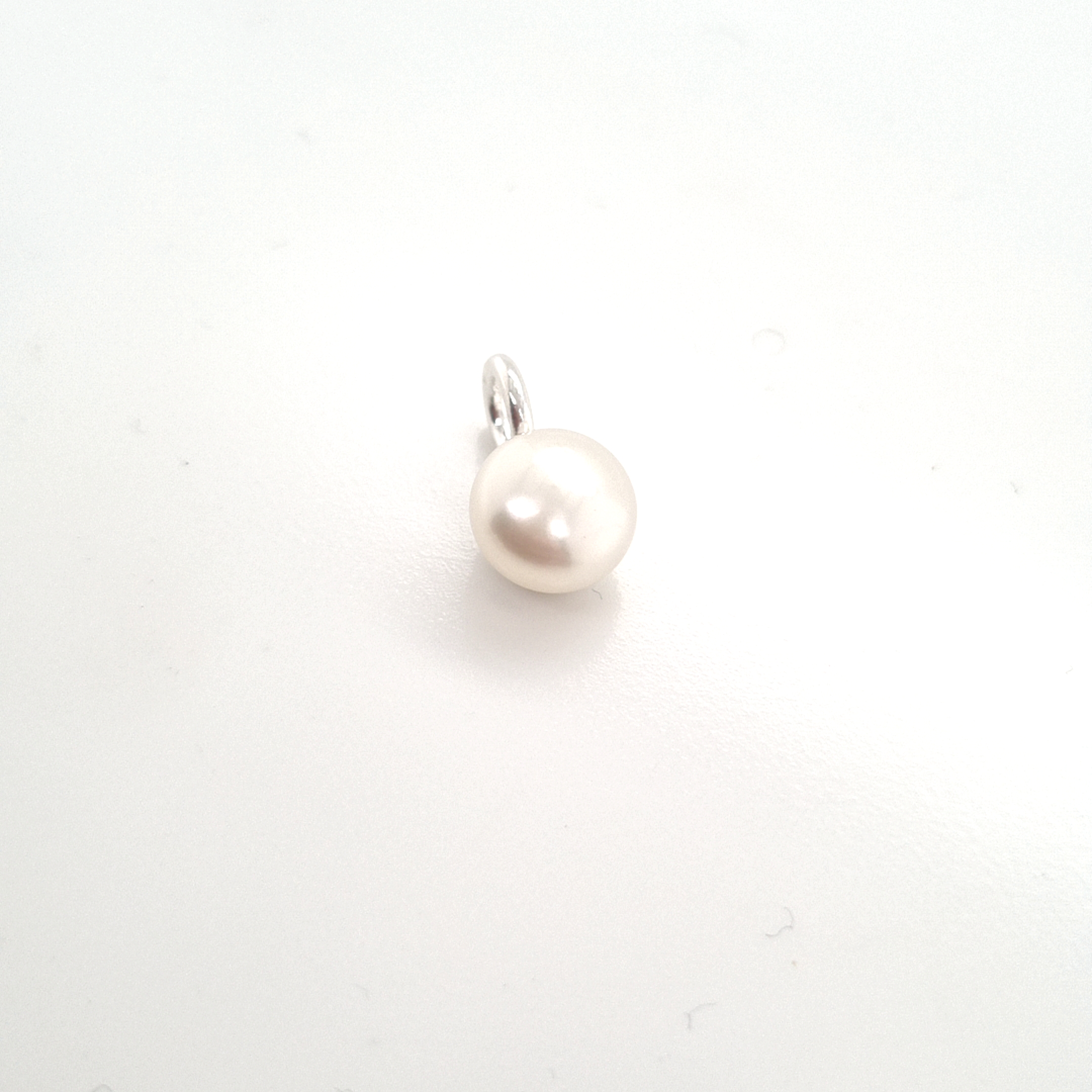 Halsschmuck Ref.-Nr.: 0880-4923 925/- Silber, Silber 1 S&uuml;&szlig;wasser Zuchtperle Wei&szlig; Oval