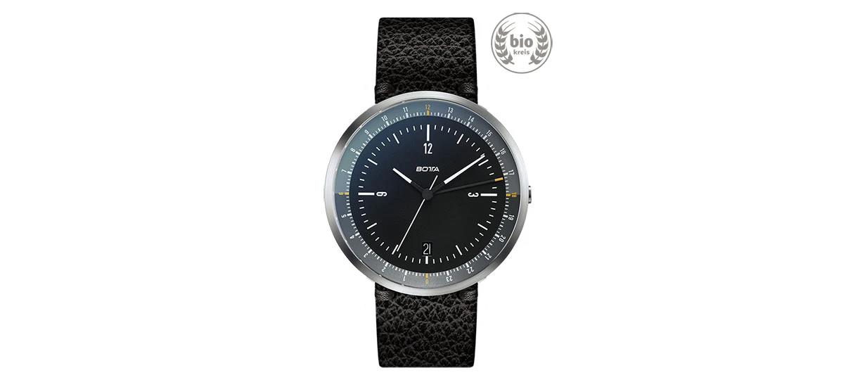 BOTTA design Herrenuhren Ziffernblatt: Dunkel Index  Leder Quartz 50 Meter Ref.-Nr.: 269010BE Ind.-Nr: MONDO
