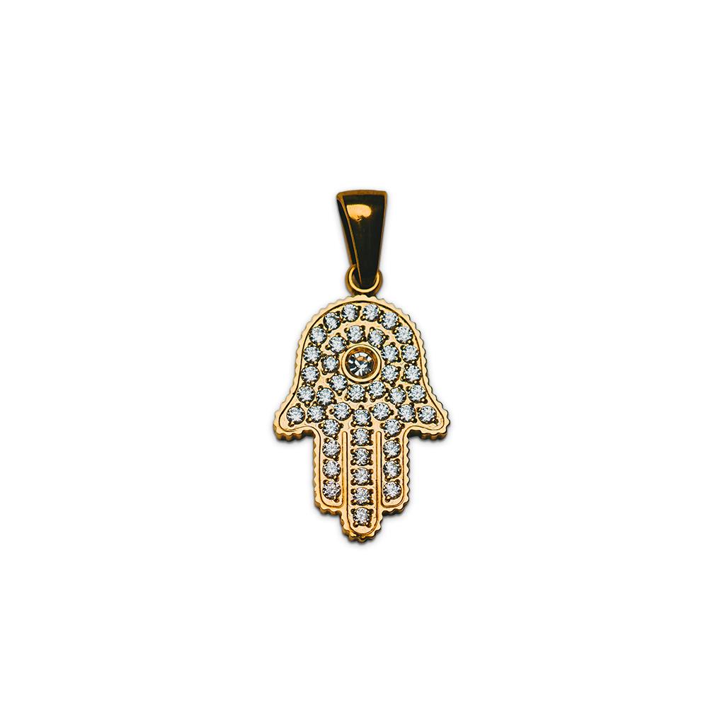Gl&uuml;cksbringer Halsschmuck Ref.-Nr.: GBP03SS EST/- Stahl, Silber Zirkonia  Wei&szlig; 