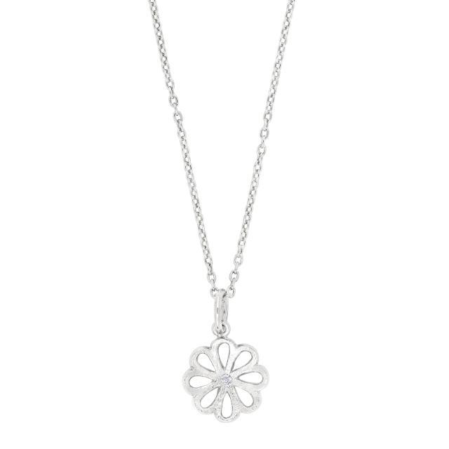 Nordahl Nordahl Jewellery Halsschmuck Ref.-Nr.: 206 011 925/rh/- Silber 1 Zirkonia   L&auml;nge 45cm