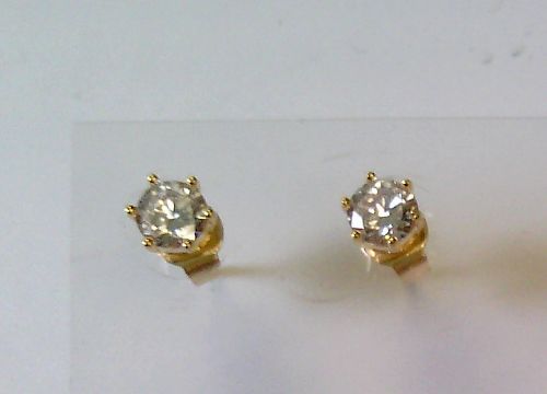 Engelkemper Ohrschmuck Ref.-Nr.: 5-212157-001 925/GP/- Silber, gelb 2 Zirkonia  Wei&szlig; rund 
