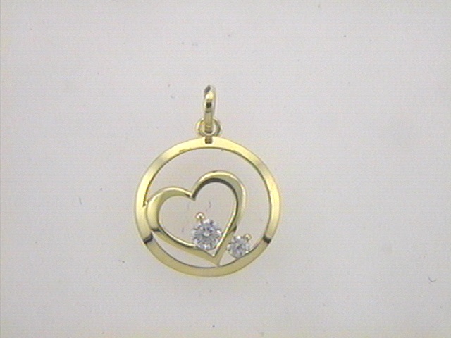 Max Fr&ouml;hlich Halsschmuck Ref.-Nr.: 201/187657 333/- Gold, gelb Zirkonia  Wei&szlig; 