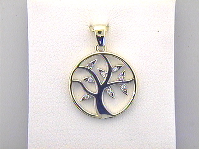 Max Fr&ouml;hlich Halsschmuck Ref.-Nr.: 666/177035 333/- Gold, gelb Zirkonia  Wei&szlig; 