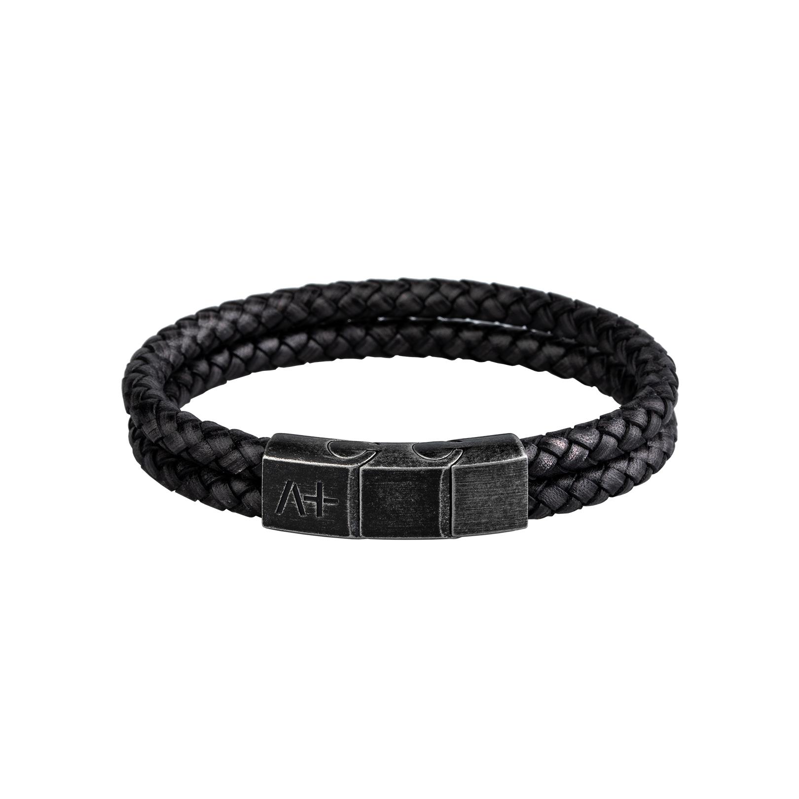 Across Armband Ref.-Nr.: AL04MAGBK Edelstahl L&auml;nge 21