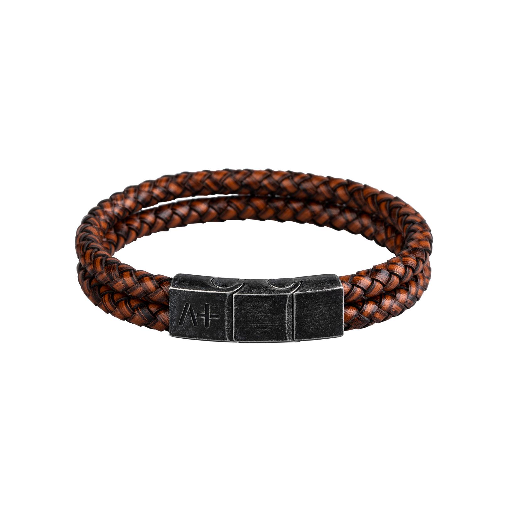 Across Armband Ref.-Nr.: AL04LAGBR Edelstahl L&auml;nge 21