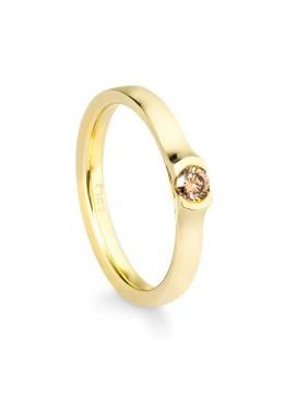 Saint Maurice Ringe Ref.-Nr.: 4806591-0 585/- Gold, gelb 1 Diamant braun kleine Einschl&uuml;sse Brillantschliff 0,15ct.  Ringgr&ouml;&szlig;e 54