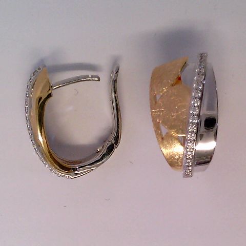 Engelkemper Ohrschmuck Ref.-Nr.: 5-212154-001 925/rh/- Silber, bicolor Zirkonia  Wei&szlig; 