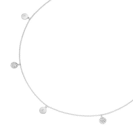 Giorgio Martello Armband Ref.-Nr.: 205649190 925/rh/- Silber Zirkonia  Wei&szlig;  L&auml;nge 16+3cm