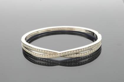 Wilhelm M&uuml;ller Armband Ref.-Nr.: 740878019 925/rh/- Silber 79 Zirkonia  Wei&szlig; 
