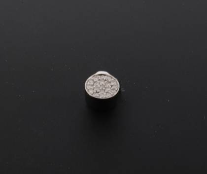 Wilhelm M&uuml;ller Halsschmuck Ref.-Nr.: 255030019 585/- Gold, wei&szlig; 19 Diamant Wesselton kleine Einschl&uuml;sse Brillantschliff 0,15ct. 