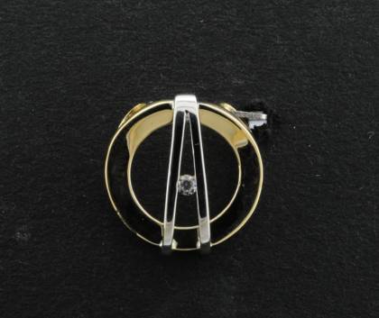 Wilhelm M&uuml;ller Halsschmuck Ref.-Nr.: 650847019 333/- Gold, bicolor 1 Zirkonia  Wei&szlig; 