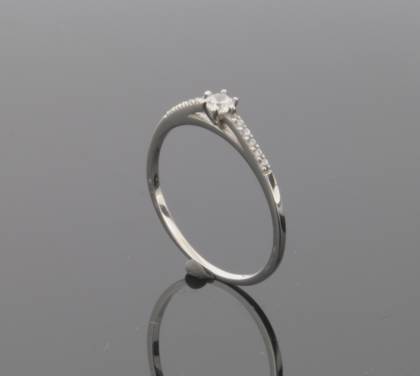 Wilhelm M&uuml;ller Ringe Ref.-Nr.: 675738055 333/- Gold, wei&szlig; 11 Zirkonia  Wei&szlig;  Ringgr&ouml;&szlig;e 55