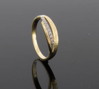 Wilhelm M&uuml;ller Ringe Ref.-Nr.: 675844054 333/- Gold 9 Zirkonia  Wei&szlig;  Ringgr&ouml;&szlig;e 54