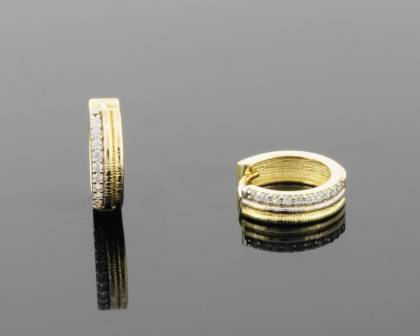 Wilhelm M&uuml;ller Ohrschmuck Ref.-Nr.: 709376019 333/- Gold 20 Zirkonia  Wei&szlig; 