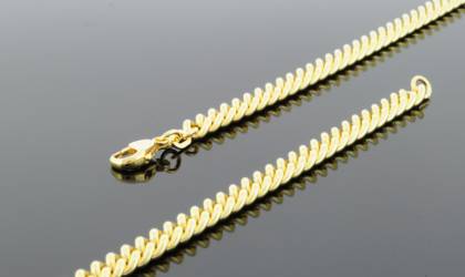 Wilhelm M&uuml;ller Armband Ref.-Nr.: 752991119 925/GP/- Silber, gelb L&auml;nge 21cm