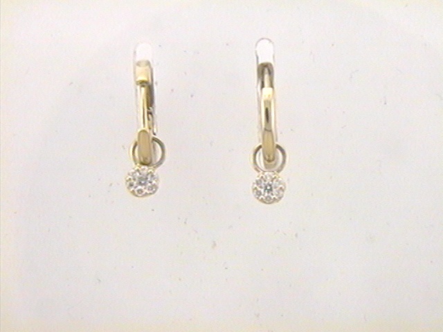 Max Fr&ouml;hlich Ohrschmuck Ref.-Nr.: 708/186551 585/- Gold, gelb 14 Diamant Wesselton deutliche Einschl&uuml;sse Brillantschliff 0,12ct. 