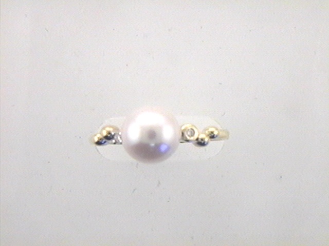 Max Fr&ouml;hlich Mio Fallegro Ringe Ref.-Nr.: 131/188727/56 585/- Glas, gelb 2 Diamant Wesselton deutliche Einschl&uuml;sse 0,02ct.  1 S&uuml;&szlig;wasser Zuchtperle 8,0 bis 8,5 mm Ringgr&ouml;&szlig;e 56