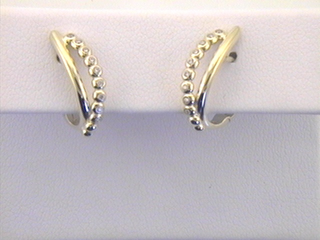 Max Fr&ouml;hlich Ohrschmuck Ref.-Nr.: 22-233 333/- Gold, gelb Zirkonia  Wei&szlig; 