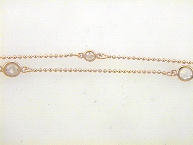 Max Fr&ouml;hlich Armband Ref.-Nr.: 22-261 925/GP/- Silber, Ros&eacute; 5 Zirkonia  Wei&szlig;  L&auml;nge 19cm