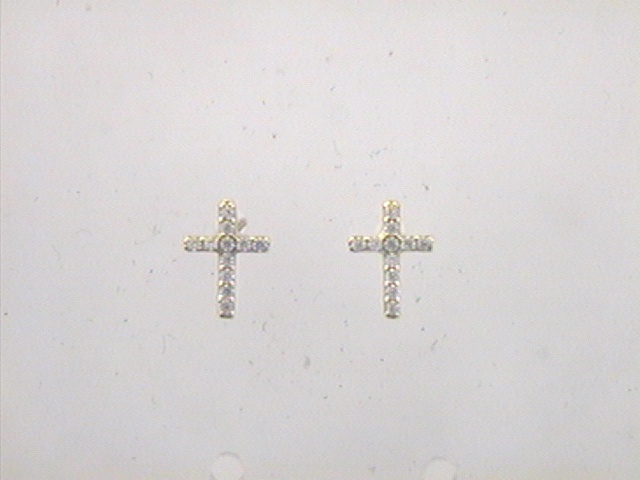 Max Fr&ouml;hlich Ohrschmuck Ref.-Nr.: 22-268 925/GP/- Silber, gelb Zirkonia  Wei&szlig; 