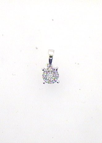 Max Fr&ouml;hlich Halsschmuck Ref.-Nr.: AN 183415 585/- Gold, wei&szlig; 11 Diamant Wesselton sehr kleine Einschl&uuml;sse Brillantschliff 0,05ct. 