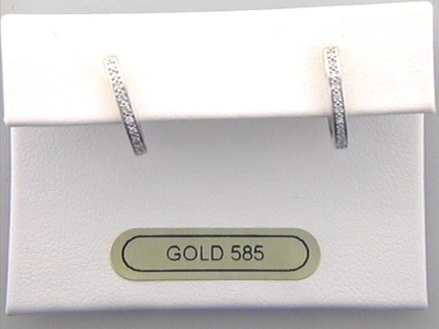 Max Fr&ouml;hlich Ohrschmuck Ref.-Nr.: OS 183419 585/- Gold, gelb 20 Diamant Wesselton deutliche Einschl&uuml;sse Brillantschliff 0,08ct. 
