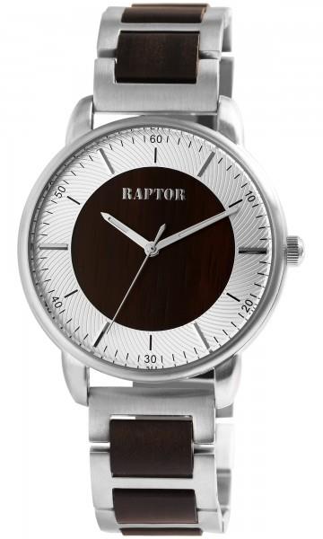 Raptor Herrenuhren Ziffernblatt: Braun Index  Holzarmband Quartz Wassergesch&uuml;tzt Ref.-Nr.: RA20368-004